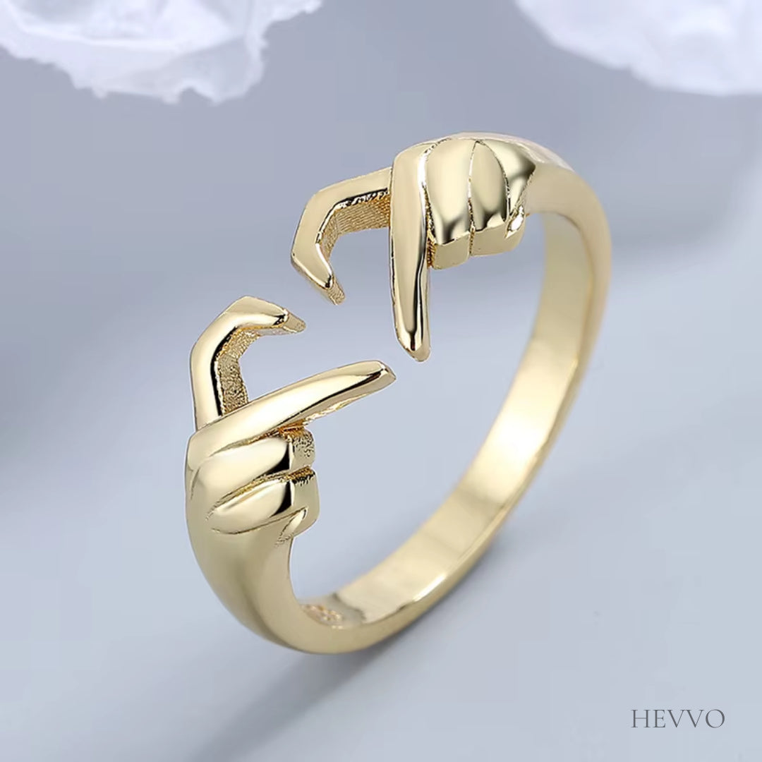 Anillo de Dedo con Forma de Corazon