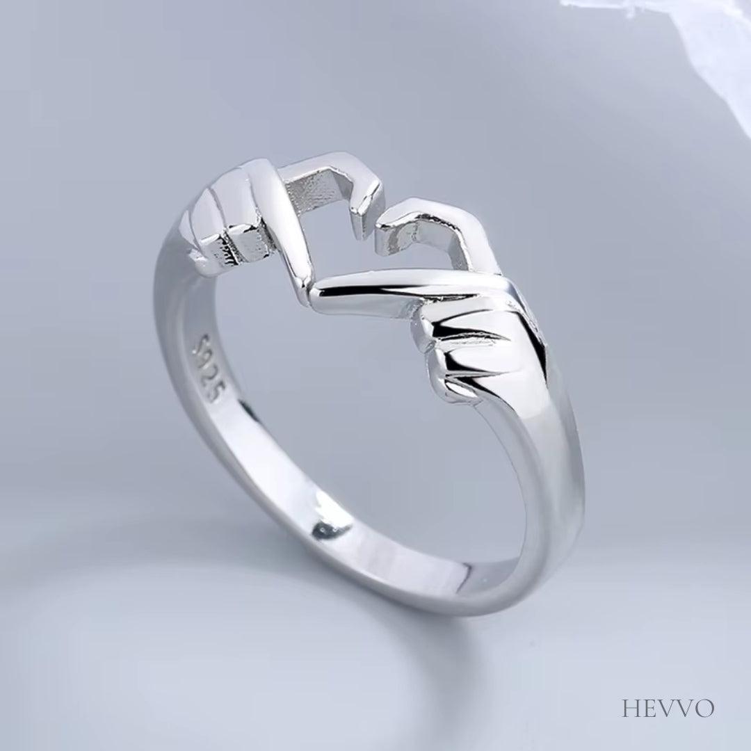 Anillo de Dedo con Forma de Corazon